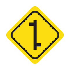 traffic sign vector, highway warning