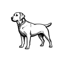 Labrador dog vector