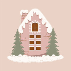 Delightful Christmas Gingerbread House With Festive Decorations and Candy Canes