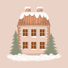 Delightful Christmas Gingerbread House With Festive Decorations and Candy Canes