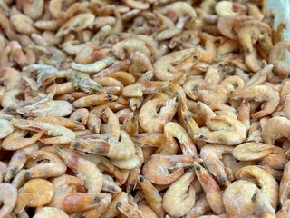 Indulge in a Fresh Shrimp Pile that is Perfectly Crafted for Seafood Lovers Everywhere. A vibrant and tempting pile of fresh shrimp, just waiting to be transformed into delicious seafood dishes