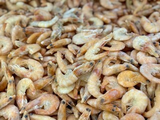 Indulge in a Fresh Shrimp Pile that is Perfectly Crafted for Seafood Lovers Everywhere. A vibrant and tempting pile of fresh shrimp, just waiting to be transformed into delicious seafood dishes