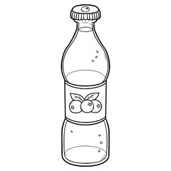 blueberry soda illustration hand drawn outline vector