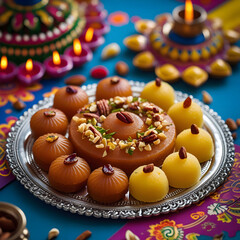 Delicious Diwali Sweets: A Festive Delight of Motichoor Ladoo and Halwa
