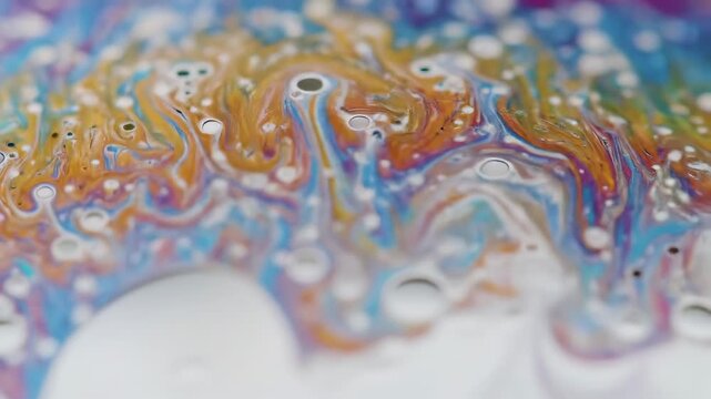 Abstract colorful swirls