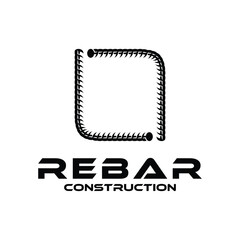 Fototapeta premium rebar construction logo design vector