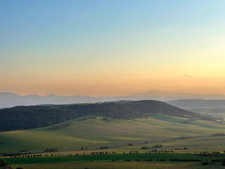sunrise over the countryside