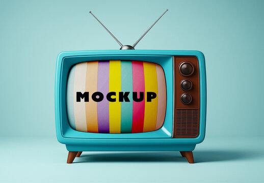 Retro Tv Mockup