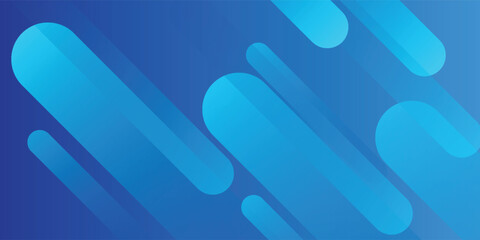 Abstract blue background with diagonal lines. Dynamic shapes composition. Vector illustration