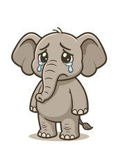 Emotional Elephant Mascot