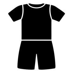 Clean Black Romper Outline Design