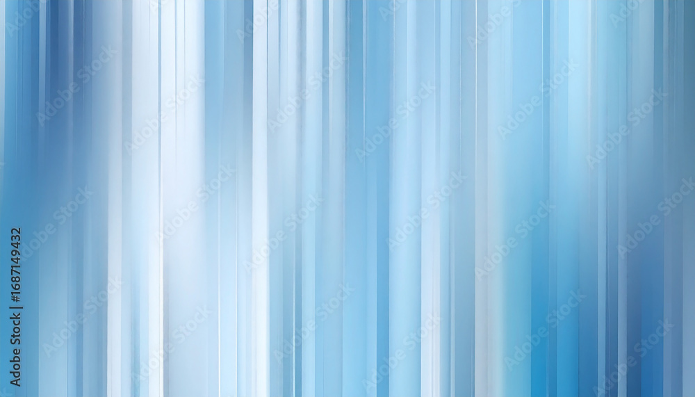 Poster abstract background of soft vertical lines with gentle blue blur. gradient tones. modern design.
