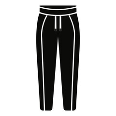 Clean Black Joggers Vector