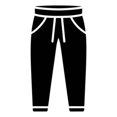 Clean Black Joggers Vector