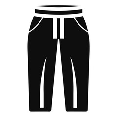 Clean Black Joggers Vector