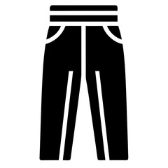 Clean Black Joggers Vector