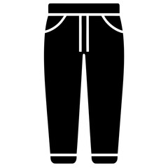 Clean Black Joggers Vector