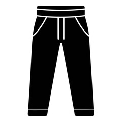 Clean Black Joggers Vector
