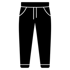 Clean Black Joggers Vector