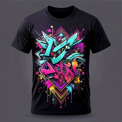 Vibrant graphic tee