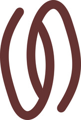 minimalist coffee beans illustration