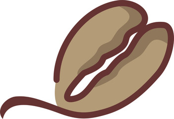 minimalist coffee beans illustration