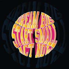 vector illustration of slogan typography design