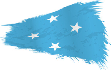 Brushstroke flag of Micronesia