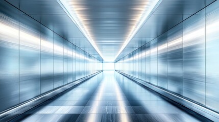 Naklejka premium Modern metal hallway