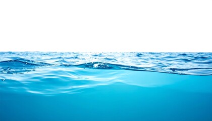 Ocean water surface and depths