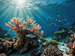 Obraz premium coral reef in the sea