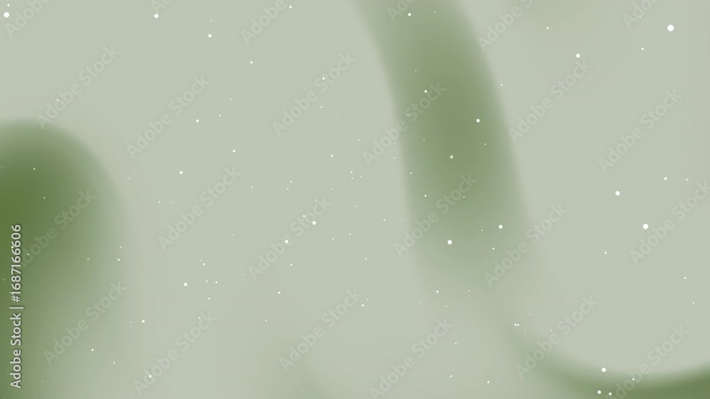 Poster subtle flowing motion with elegant particle effect in muted green tones video