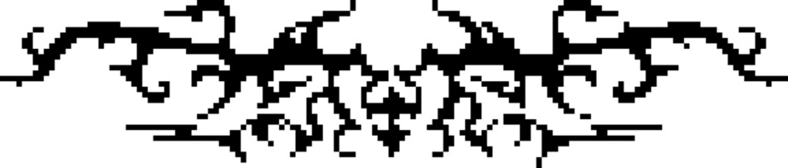 Fototapeta premium Pixel Art Y2K Neotribal Vectors Brutalism Futuristic abstract vectors 