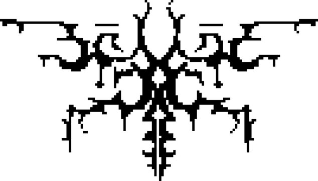 Pixel Art Y2K Neotribal Vectors Brutalism Futuristic abstract vectors
