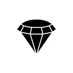 Diamond logo. Diamond icon flat style Vector
