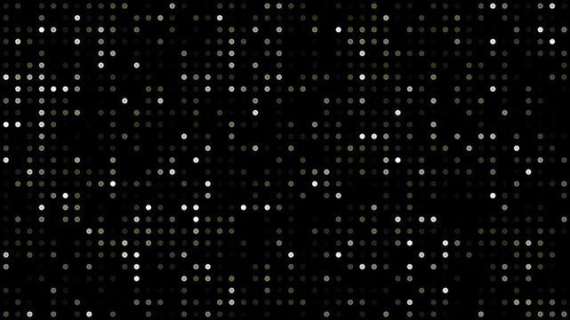 Digital noise animation with subtle flickering lights and technical data stream effect