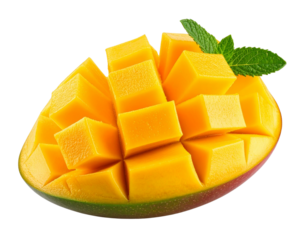 liced Mango Hedgehog Style, isolated on transparent background PNG