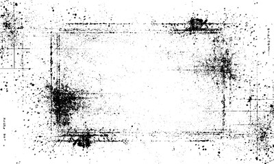 Fototapeta premium distressed grunge halftone texture with abstract spotted grid pattern isolated on white abstract vintage grunge background
