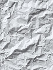Fototapeta premium Crinkled white paper texture (1)
