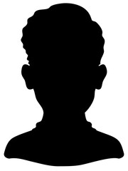 African American Man Silhouette PNG isolated black profile vector illustration for culture and identity design