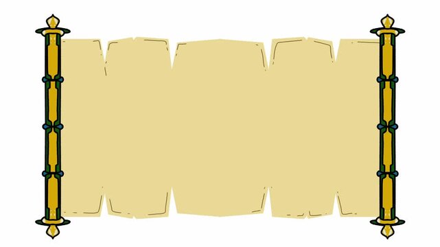 Ancient Scroll Parchment Paper for Text or Messages.