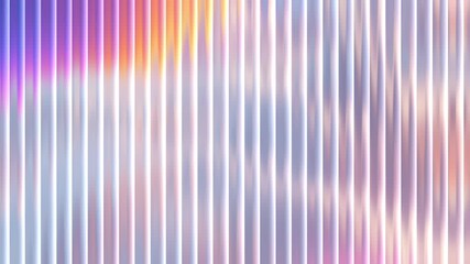 A beautiful, iridescent background with shimmering vertical lines and a soft, flowing light effect. The holographic texture reflects pastel colors, creating an elegant and modern animation - Powered by Adobe