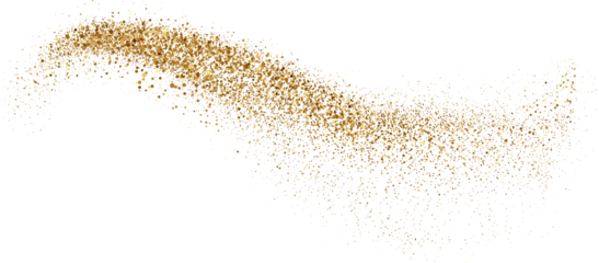 Gold glitter. Golden sparkle confetti. Shiny glittering dust.
