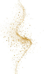 Abstract Shiny Gold Glitter design element. Golden Shimmer Splash. New Year, Merry Christmas, Birthday greeting card and invitation Design Element. Luxury Sparkle Background design