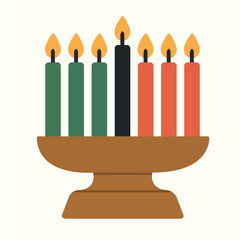 candles in a wooden box