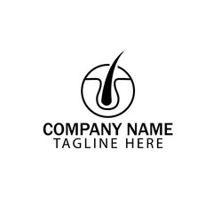 Hair follicle logo for company or brand