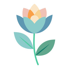 vector illustration of an abstract flower