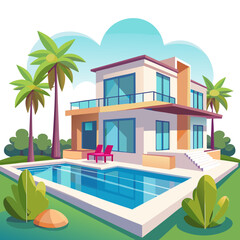 swimming pool in the hotel