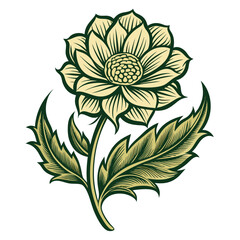 vector illustration of an abstract flower