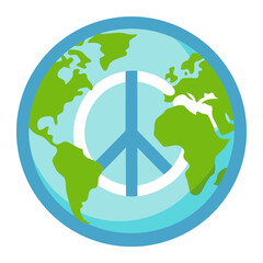 green globe icon vector